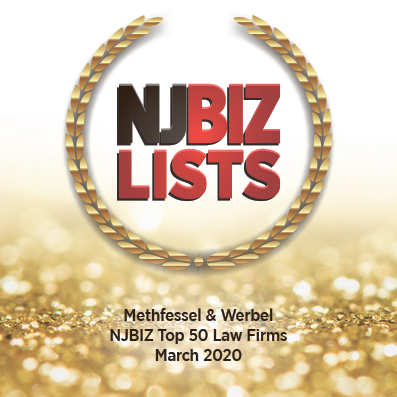 New Jersey Biz Lists Top 50 Law Firms - March 2020